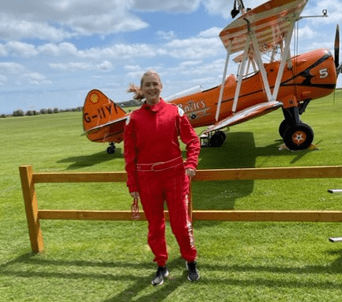 wing walk for charity laurens fundraising journey