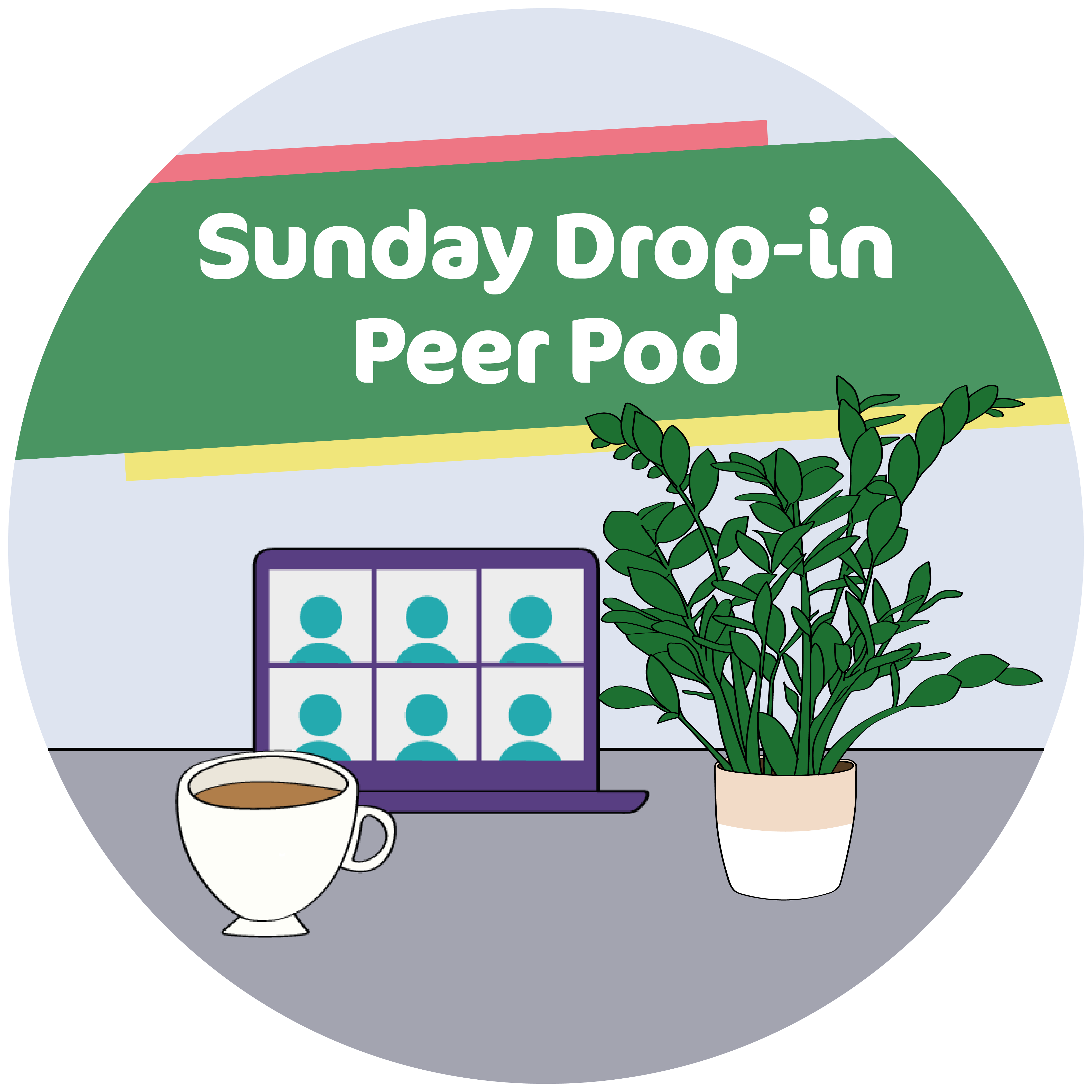 Sunday drop in Peer Pod Button