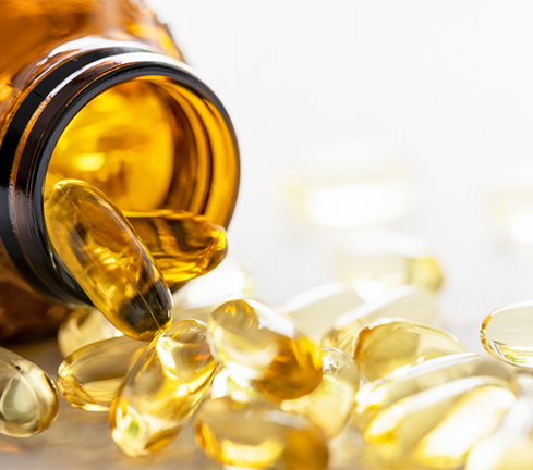 omega capsules, dietary molecule may be beneficial for MS