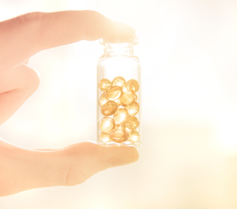 Jar of vitamin capsules, featured image for vitamin d and DMT