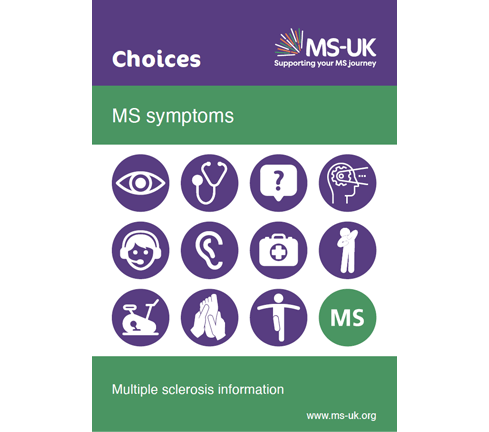 Multiple sclerosis symptoms choices booklet