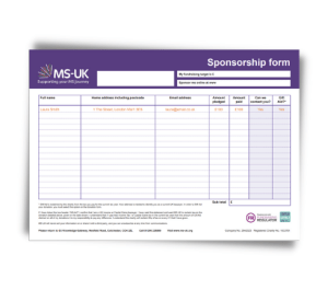MS-UK sponsorship form