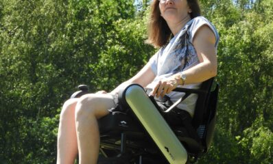 Claire in her Whill C powerchair