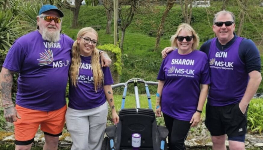 Natasha with friends and family
